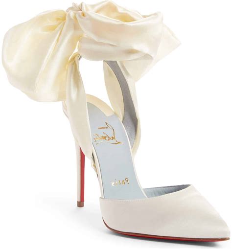 christian louboutin womens bridal shoes|christian louboutin flats wedding.